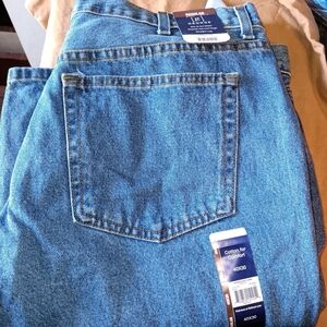 NWT-Mens 40×30 cotton for comfort regular waist straight leg jeans